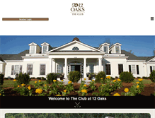 Tablet Screenshot of 12oaksgolfclub.com